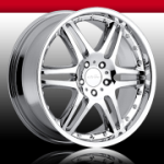 chrome rims, custom rims Strasse