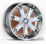 chrome rims, custom rims Status Soldier S806